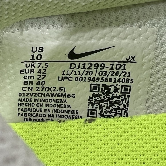 Nike Daybreak SE Pagoda Women's Size 10 US White Blue Athletic Shoes DJ1299-101 - Picture 7 of 9